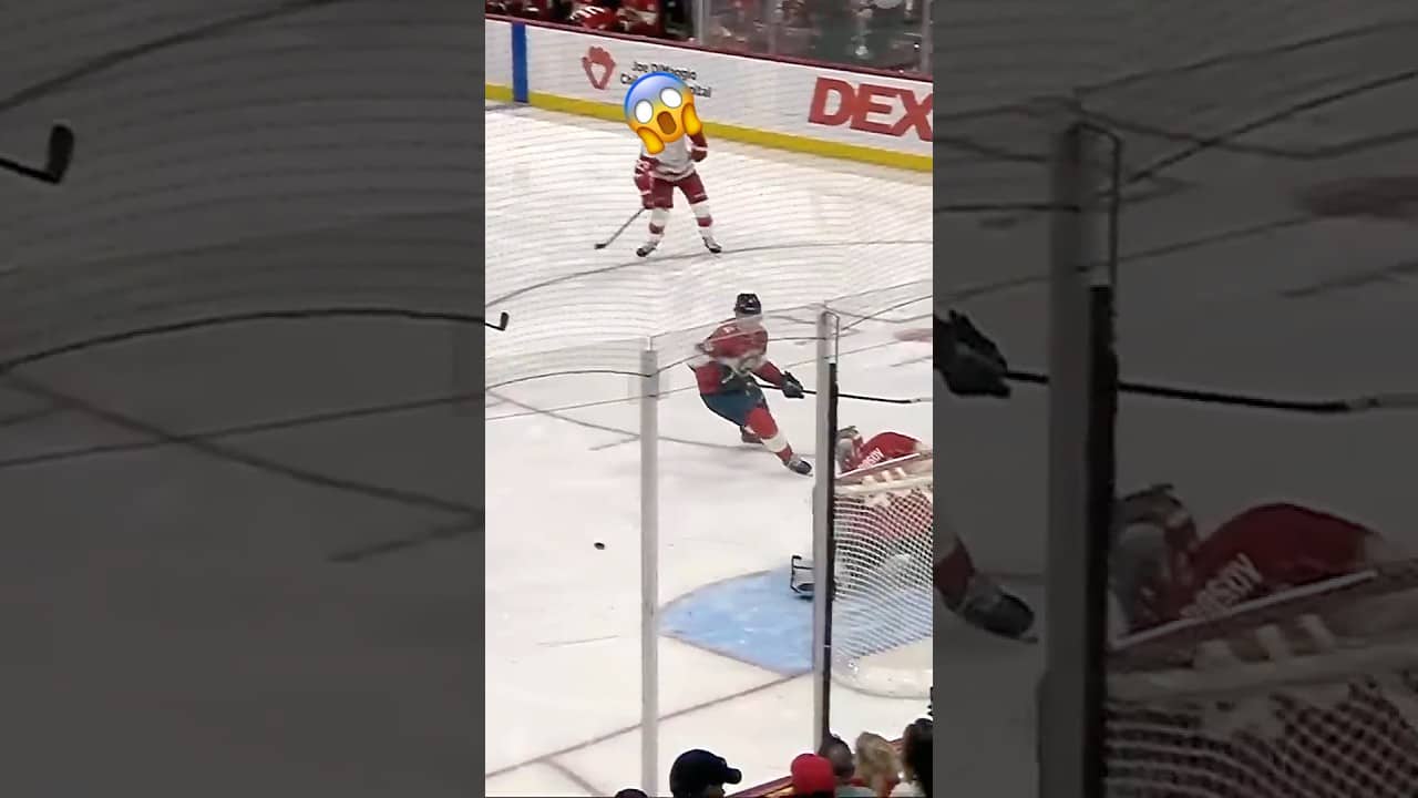 Daniil Tarasov with a Spectacular Goalie Save vs. Detroit Red Wings