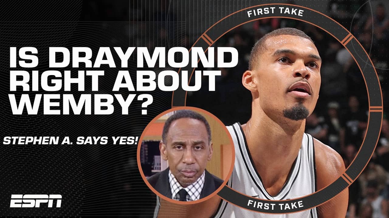 Stephen A. says ‘EVERYTHING DRAYMOND GREEN SAID IS CORRECT’ about Wemby 🤯 | First Take