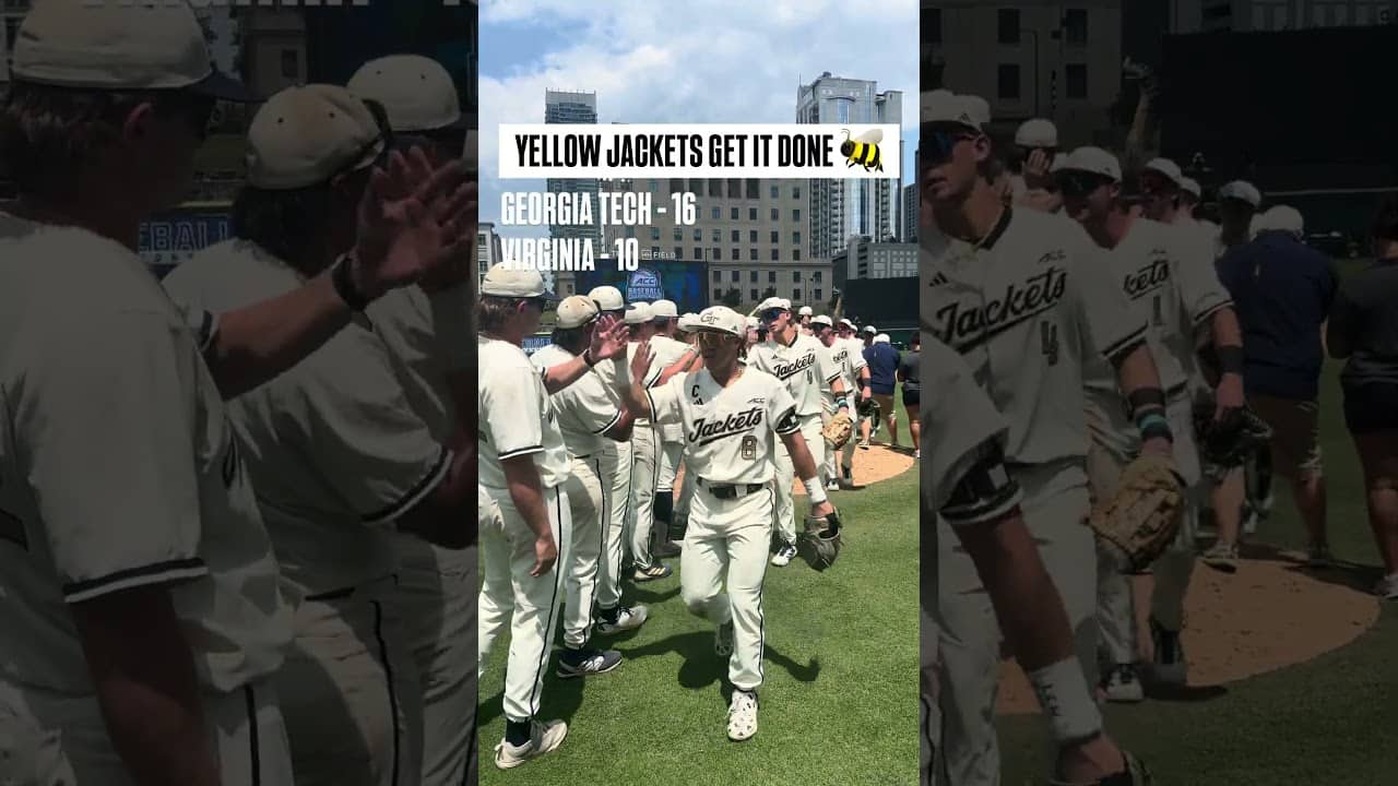 Yellow Jackets are on to the semis‼️ #georgiatech #accbaseball #collegebaseball #baseball