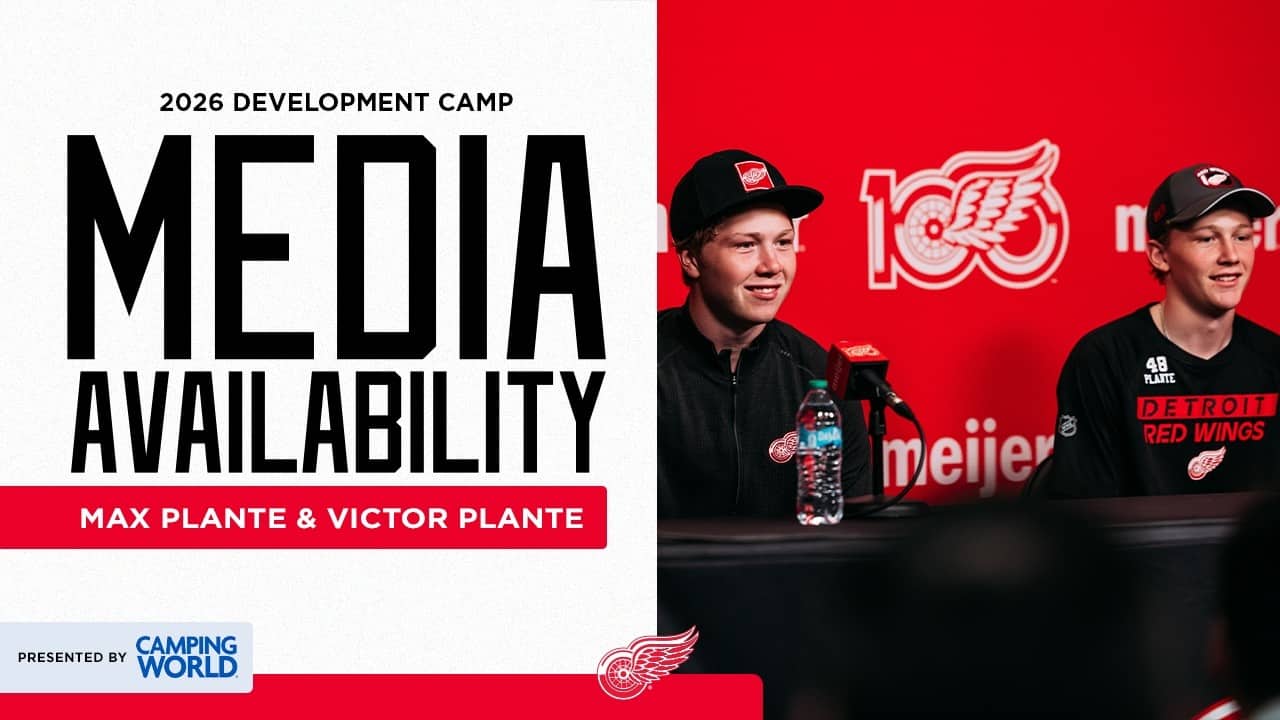Max and Victor Plante at Detroit Red Wings 2026 Development Camp