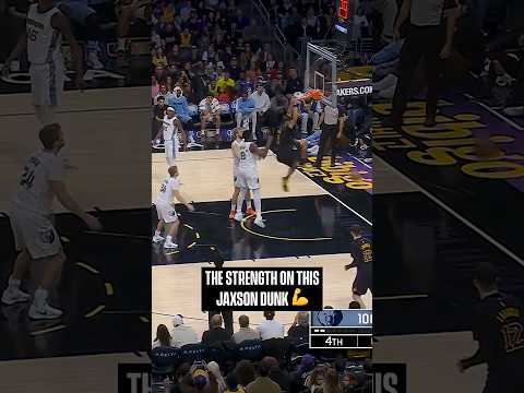Jaxson ROCKED THE RIM #lakers