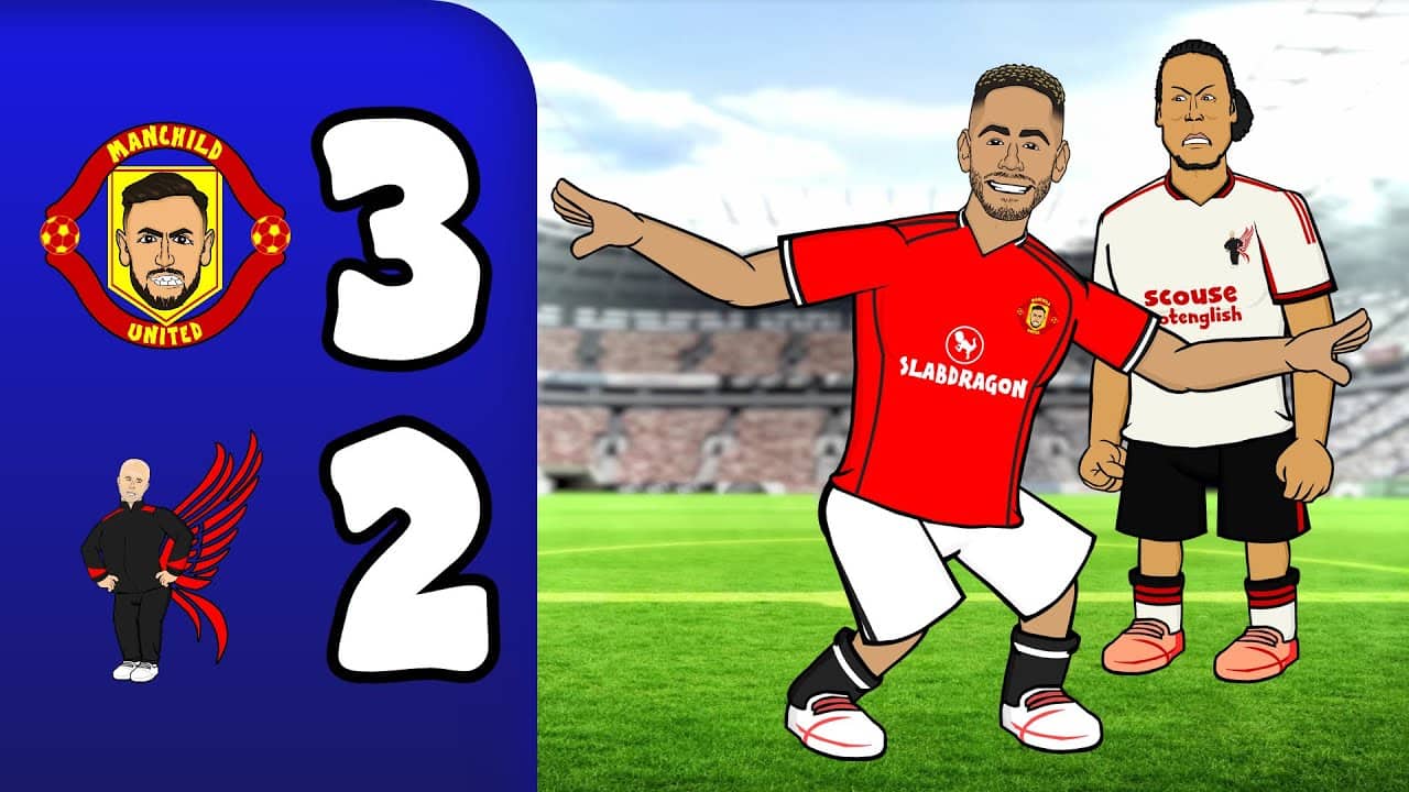 MAN UTD BEAT LIVERPOOL 3-2😆 The REAL Highlights!