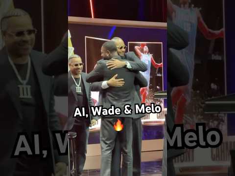 AI & D-Wade welcome Melo to the Hall of Fame!