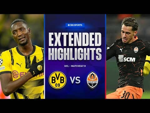 Borussia Dortmund vs. Shakhtar: Extended Highlights | UCL League Phase MD 8 | CBS Sports Golazo