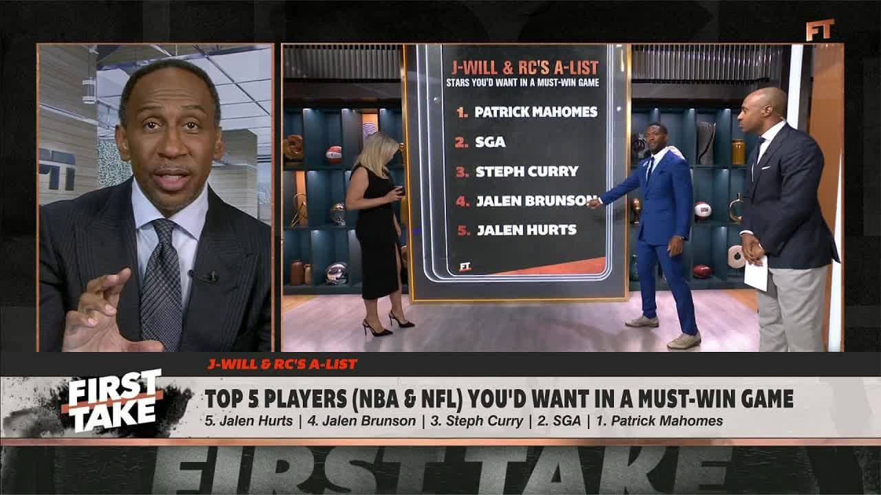 Stephen A. gives JWill & RC an A on their own A-List! 🎓 Should Mahomes be No. 1? | First Take