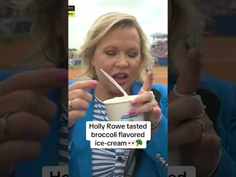 Holly Rowe had to see what the Mississippi State broccoli hype was about 😅