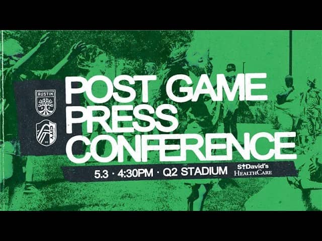 Austin FC Post-Match Press Conference | May 3, 2026