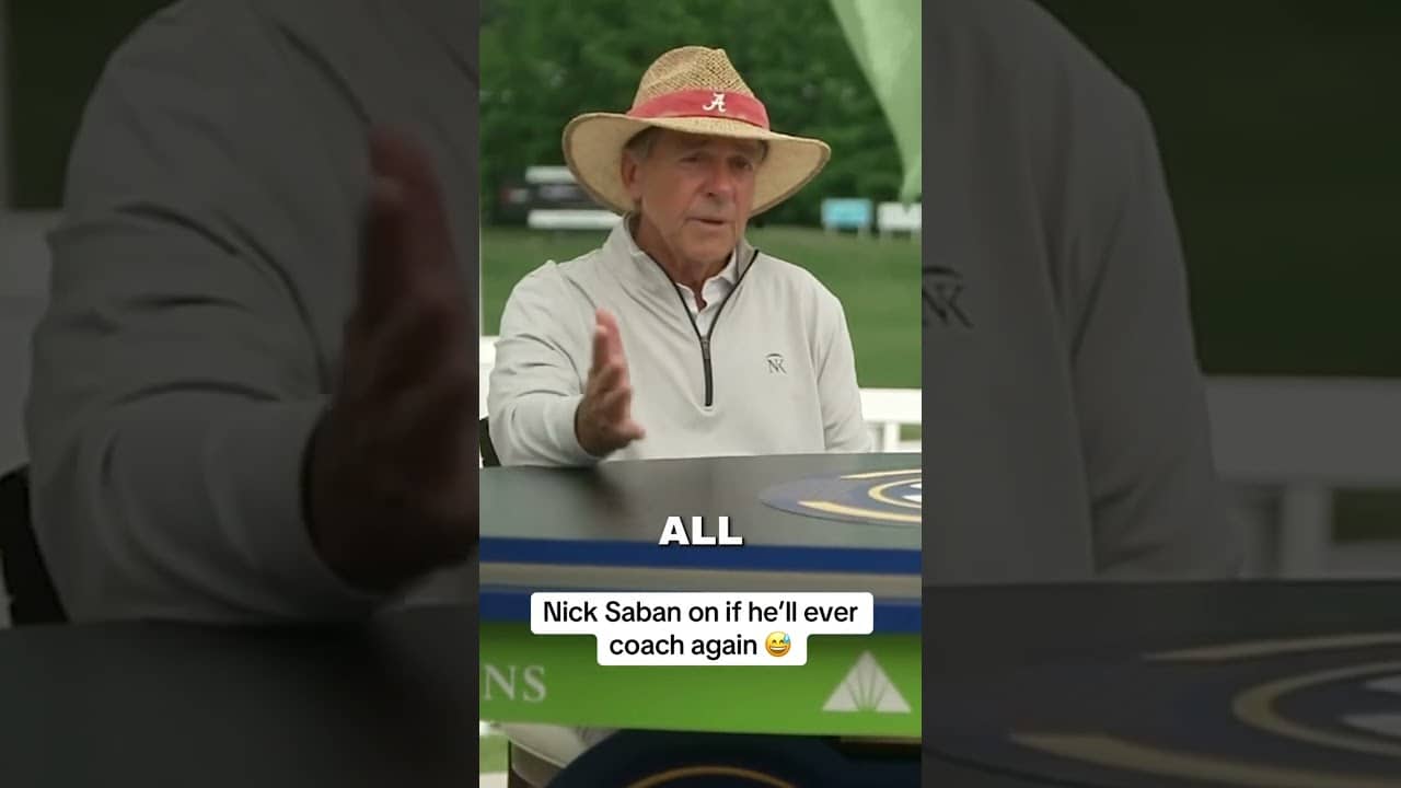 Saban doesn't feel like commuting 😂