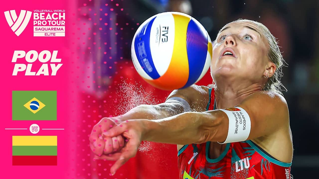 Carol/Rebecca vs. Dumbauskaite/Grudzinskaite G. - Pool Play Highlights | Saquarema 26 #BeachProTour