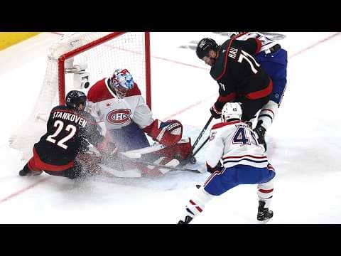 The goal STANDS! Canes up 1-0 in Game 5!