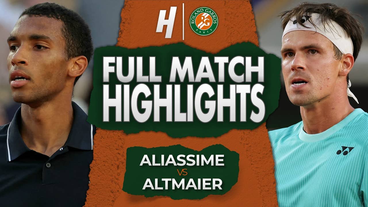 Felix Auger-Aliassime vs Daniel Altmaier - FULL Match Highlights | Roland Garros 2026