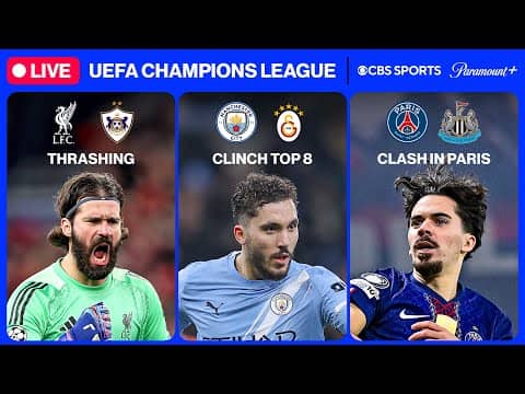 UEFA Champions League 24/7 ⭐ | MD8: Liverpool, Man City & MORE | Sunday 2/8 | CBS Sports Golazo