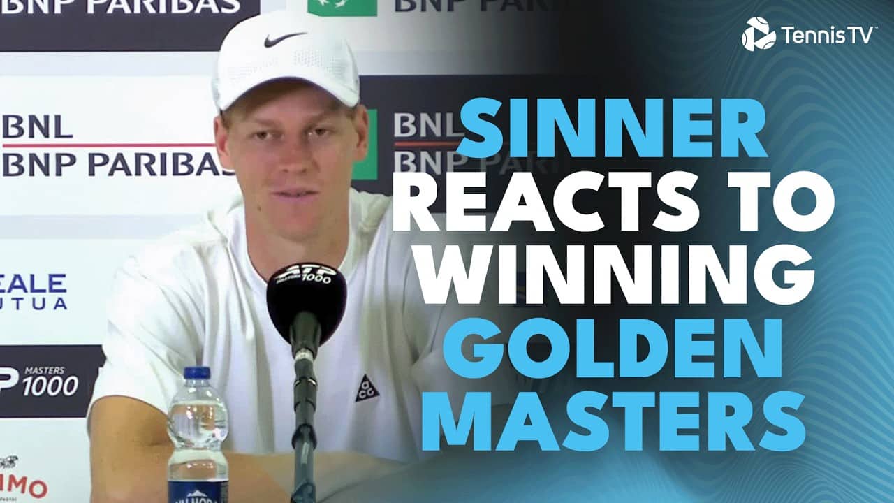 Jannik Sinner Reacts After Completing Golden Masters 🏆 | Rome 2026