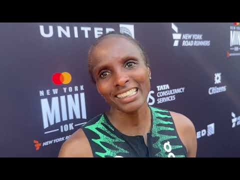 Hellen Obiri After Third Place At NYRR Mini 10K In 31:10, Talks Achilles Injury Recovery