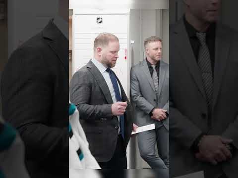 Coach's postgame speech from Carolina.  #hockey #nhl #sharks