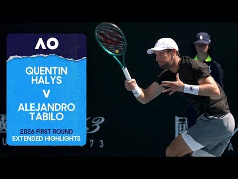 Quentin Halys v Alejandro Tabilo Extended Highlights | Australian Open 2026 First Round