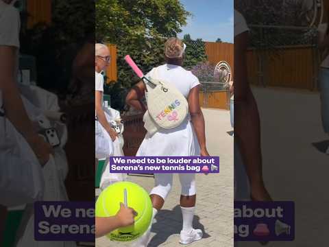 Is Serena Williams setting a new standard for tennis bags? 🎒 #tennis #tennisplayer #wimbledon