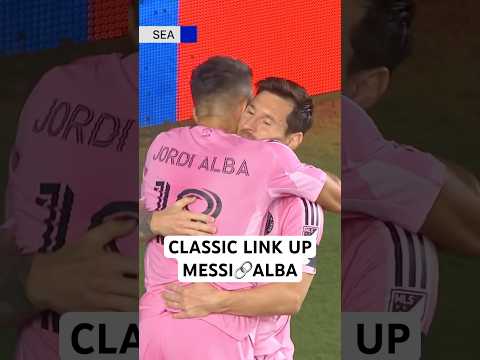 Messi and Alba CLASSIC link up @intermiamicf goal🎯