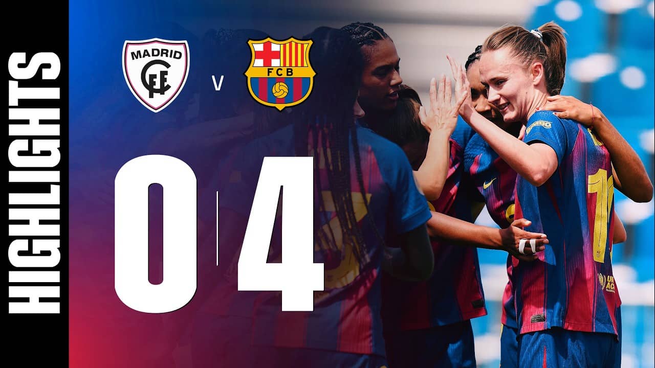 HIGHLIGHTS | MADRID CFF 0 vs 4 FC BARCELONA | LIGA F 🔵🔴
