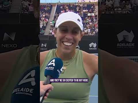 Take it from a vet 🫡 #MadisonKeys #WTA #AdelaideInternational