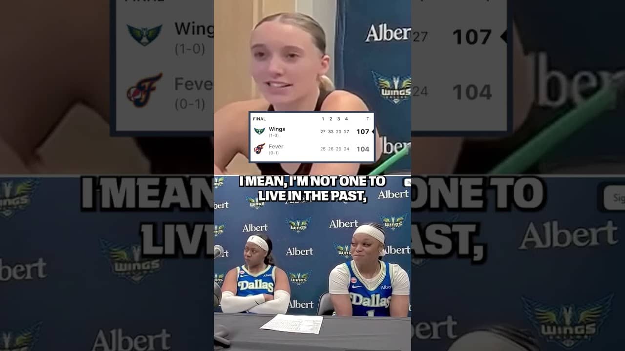 Paige Bueckers had Arike and Odyssey cracking up after the Wings season-opening win 😅