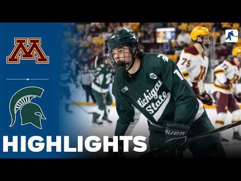 Minnesota vs Michigan State | NCAA College Hockey | Highlights - March 05, 2026