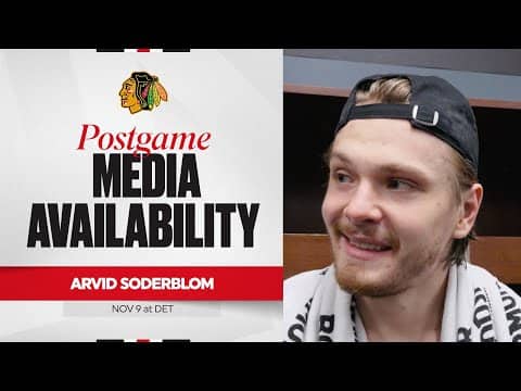 "Might give it to him a little bit afterwards." | Arvid Soderblom Postgame 11.9.25