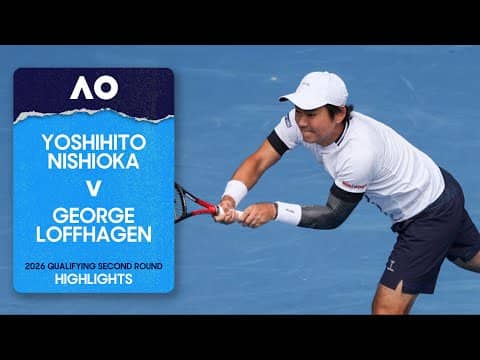 Yoshihito Nishioka v George Loffhagen Highlights | Australian Open 2026 Second Round
