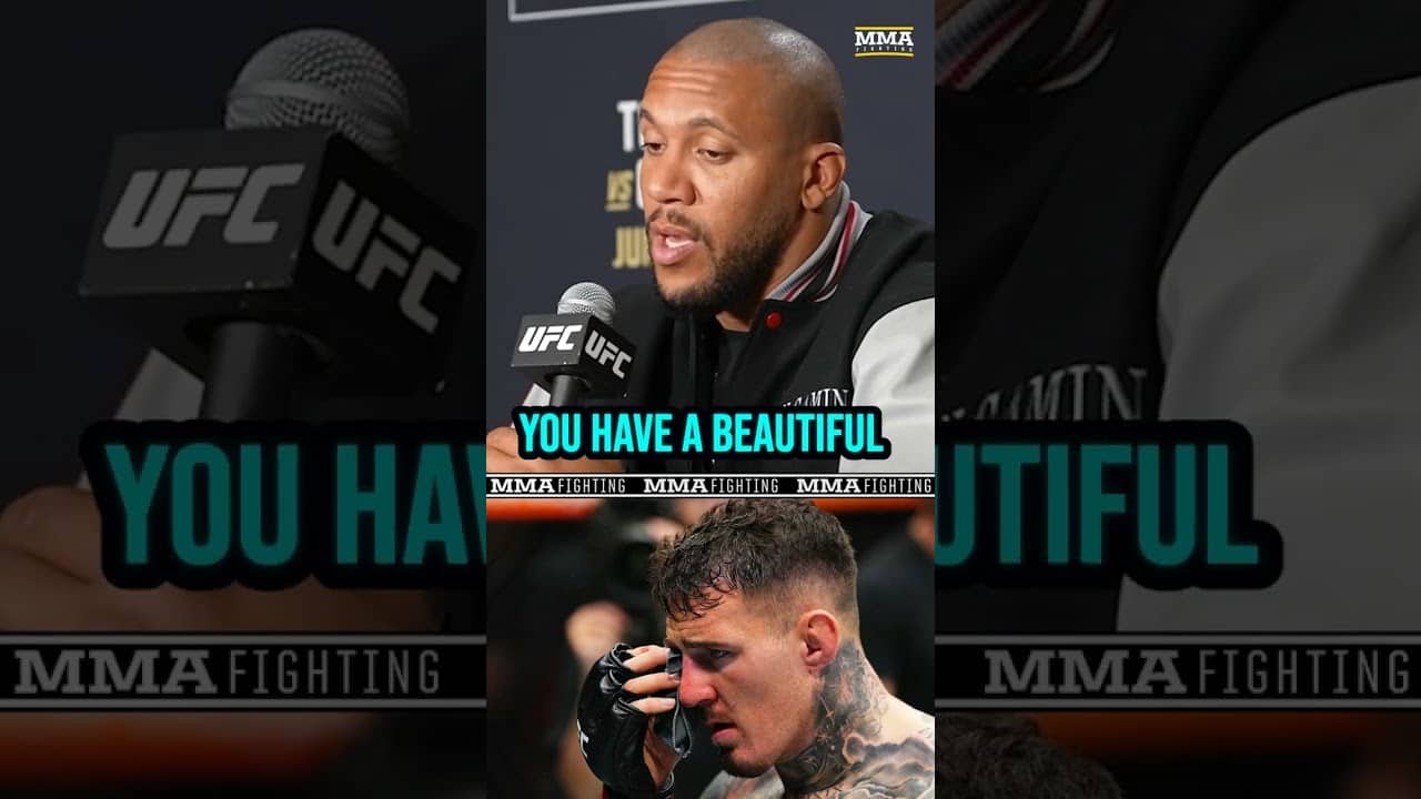 Ciryl Gane responds to Tom Aspinall calling him a CHEATER - MMA Fighting