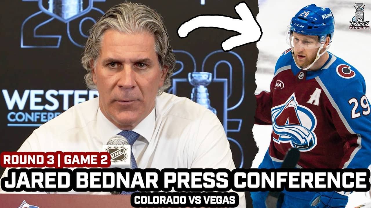 Jared Bednar on Cale Makar, Avs Top Line Being OUTPLAYED & More After Going Down 0-2 vs Vegas