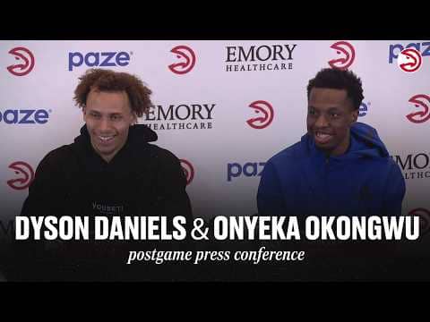 Hawks vs. Trail Blazers Postgame Press Conference: Dyson Daniels & Onyeka Okongwu
