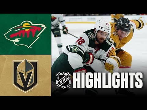 Wild vs. Golden Knights | NHL Highlights | December 29, 2025