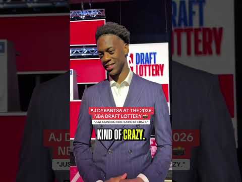AJ Dybantsa is ready for the 2026 NBA Draft Lottery 🙌