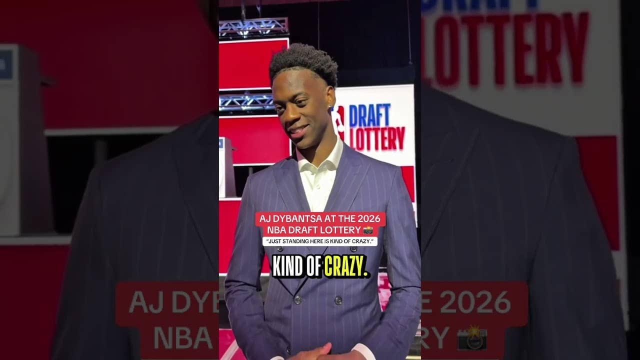 AJ Dybantsa is ready for the 2026 NBA Draft Lottery 🙌