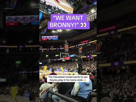 Cleveland wants to see Bronny 🙌