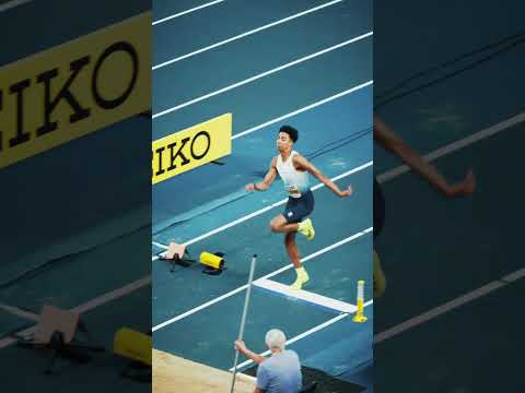 Mattia Furlani is AURA 😎 #WorldIndoorChamps