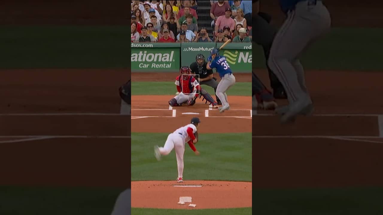Wyatt Langord first pitch BLAST 🚀🤯