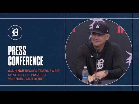 A.J. Hinch on Tigers Sweeping the Athletics, Valencia's Spectacular Debut | 7/9/26
