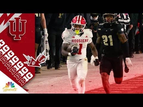 Roman Hemby races 82 yards to the house to add to Indiana's lead vs. Purdue | Big Ten on NBC