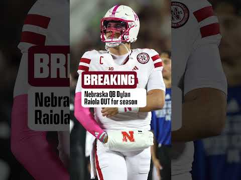Dylan Raiola will miss the remainder of the season with a fractured fibula #cfb #nebraska