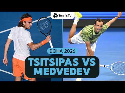 Stefanos Tsitsipas vs Daniil Medvedev First Meeting Since 2024! | Doha 2026 Match Highlights