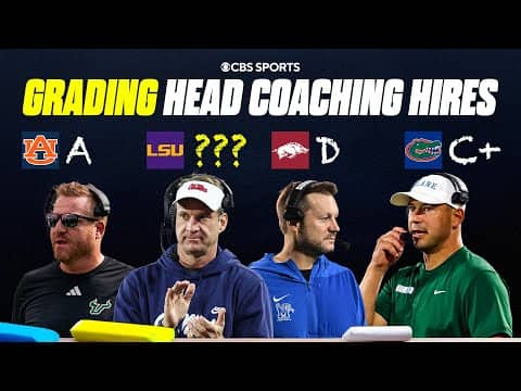 Grading EVERY College Football head coach hiring: Lane Kiffin to LSU, Jon Sumrall to Florida & MORE