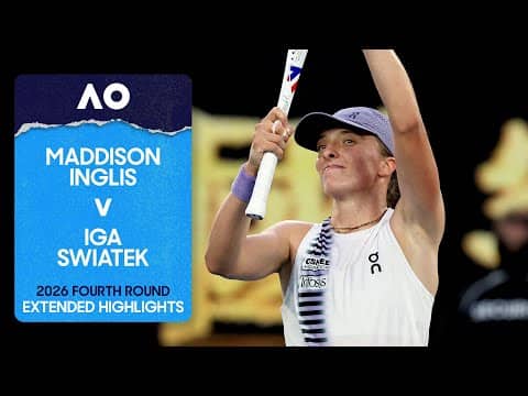 Maddison Inglis v Iga Swiatek Extended Highlights | Australian Open 2026 Fourth Round