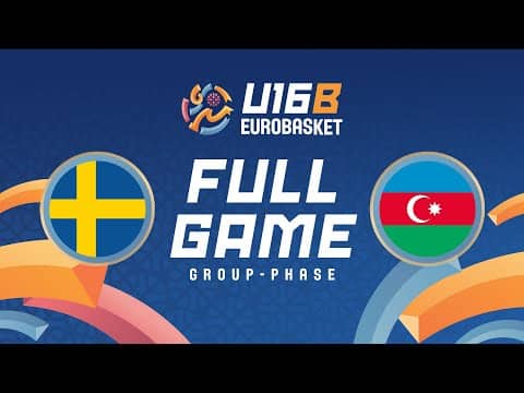 LIVE - Sweden v Azerbaijan | FIBA U16 Women's EuroBasket 2025 - Division B | Group Phase