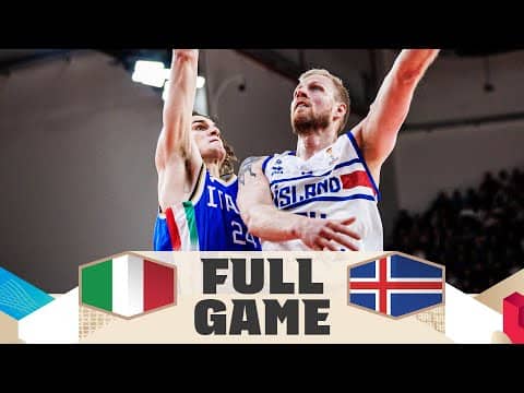 Italy v Iceland | Full Basketball Game | FIBA Basketball World Cup 2027 European Qualifiers