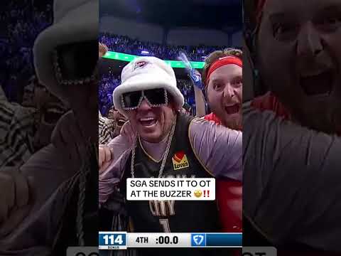 SGA with a clutch bucket to send it to OT at the buzzer 🚨