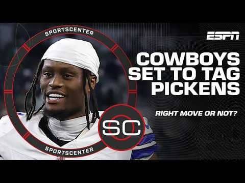 Is franchise tagging George Pickens the RIGHT choice for the Cowboys? | SportsCenter
