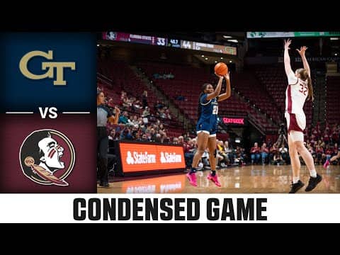 Georgia Tech vs. Florida State Condensed Game | 2025-26 ACC Women's Basketball
