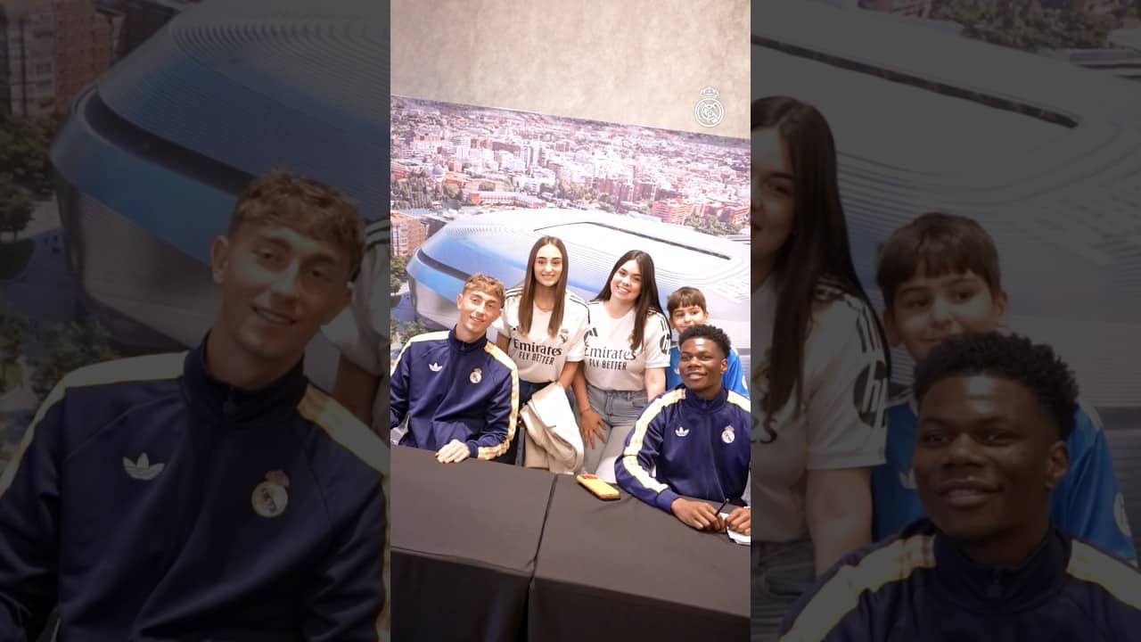 ✍️ Signing session in Barcelona! #RealMadrid #EspanyolRealMadrid