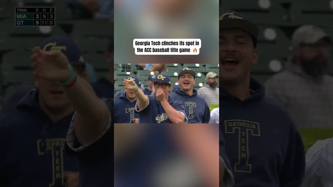 What a moment for the Yellow Jackets! ⚾
